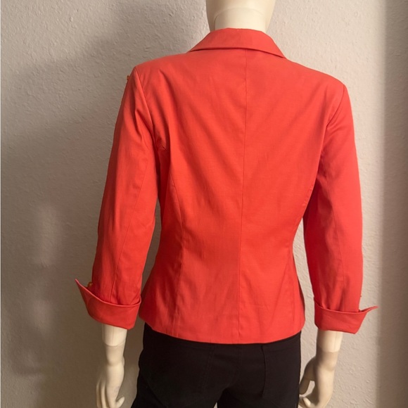 NWOT Single-Breasted Blazer 3/4 Sleeves Notched Lapel One Button Closure Lined - Picture 4 of 16